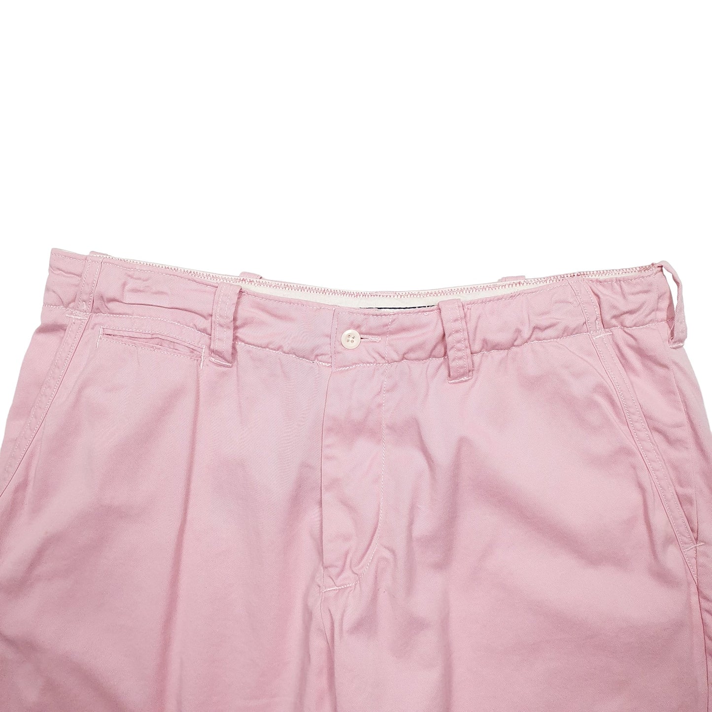 Mens Pink Polo Ralph Lauren Vintage 90's Talon Chino Shorts