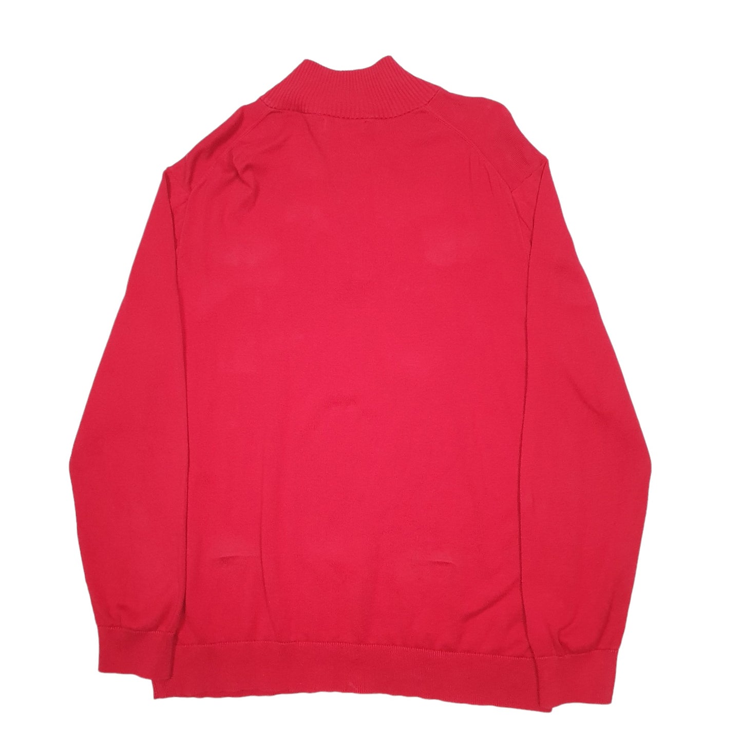 Mens Red Nautica  Quarter Zip Jumper