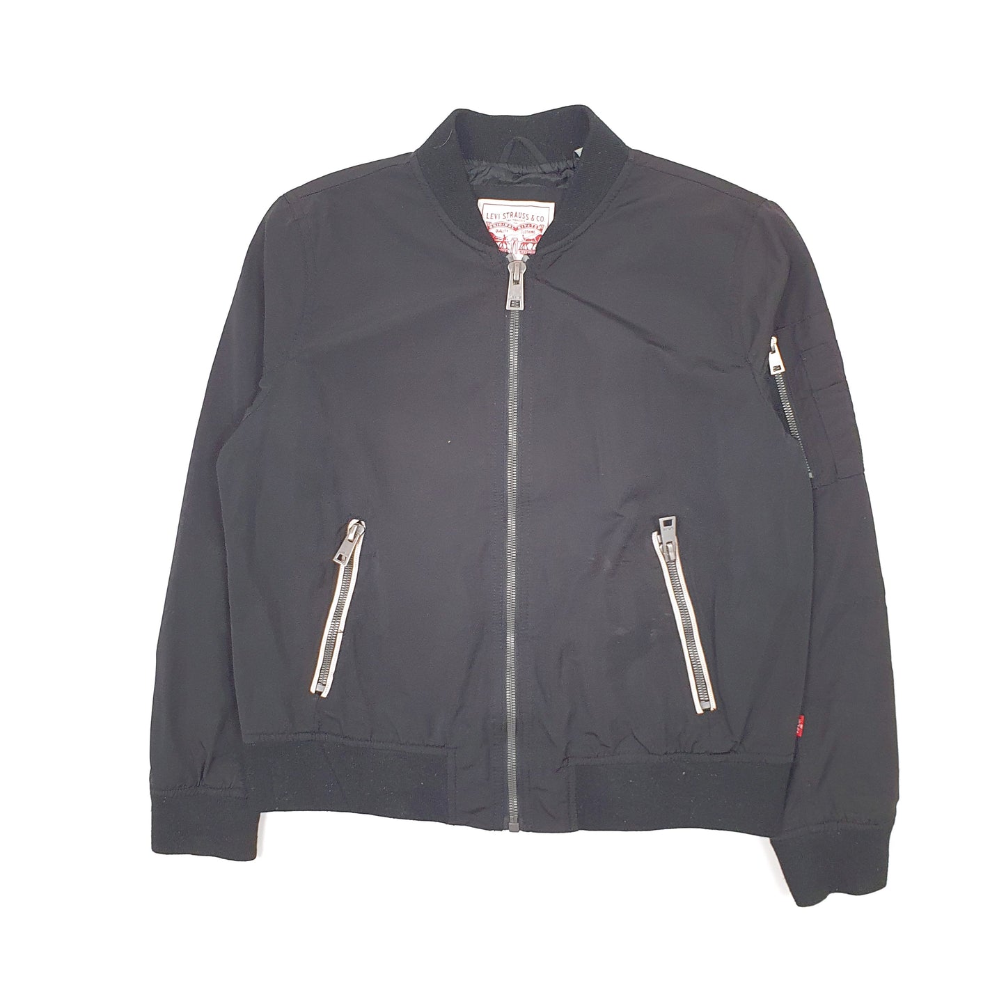 Womens Black Levis Harrington Windbreaker  Coat