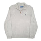 Mens Grey Polo Ralph Lauren Knit Quarter Zip Jumper