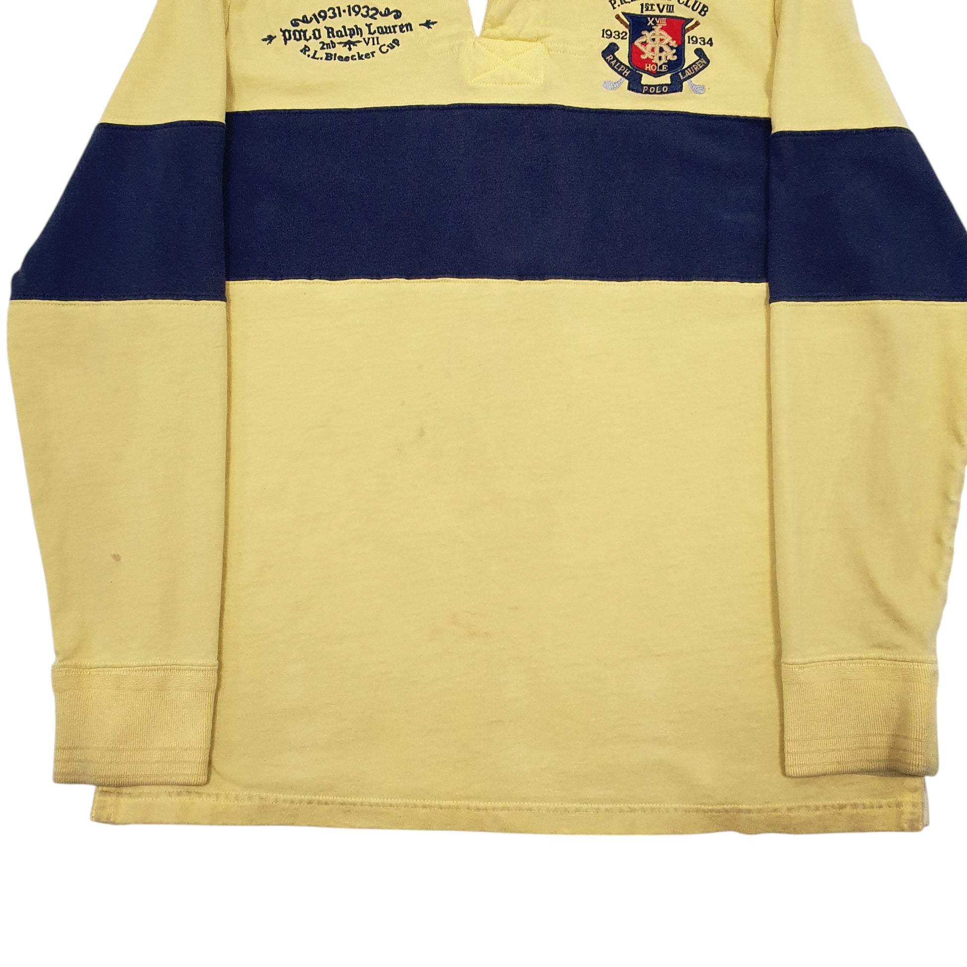 Mens Yellow Polo Ralph Lauren  Long Sleeve Polo Shirt