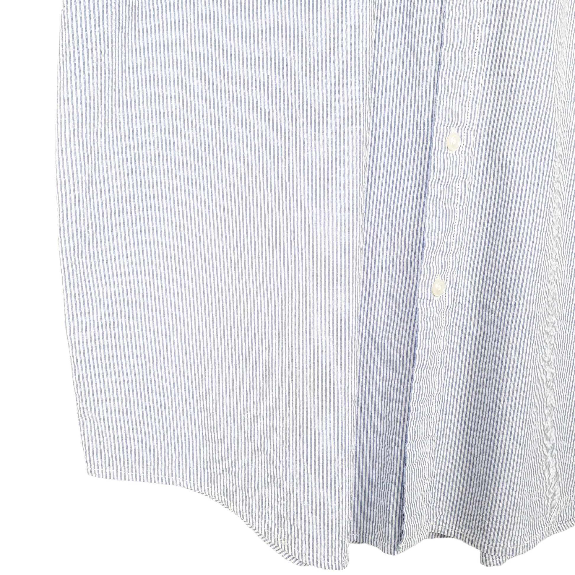 Mens White L.L.Bean  Short Sleeve Shirt