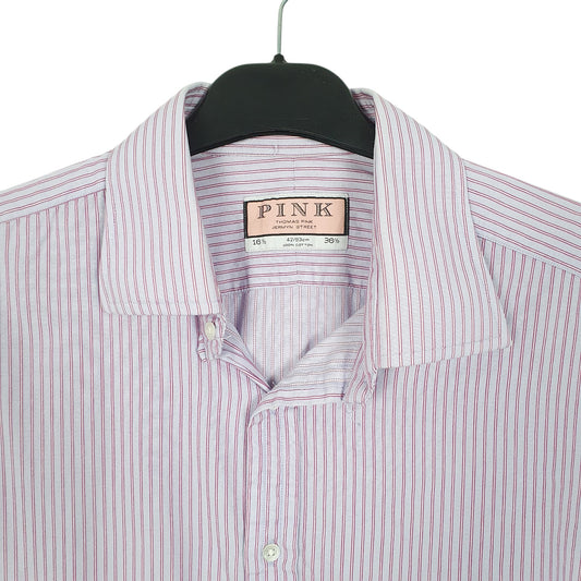 Mens Lilac Pink London Long Sleeve Shirt