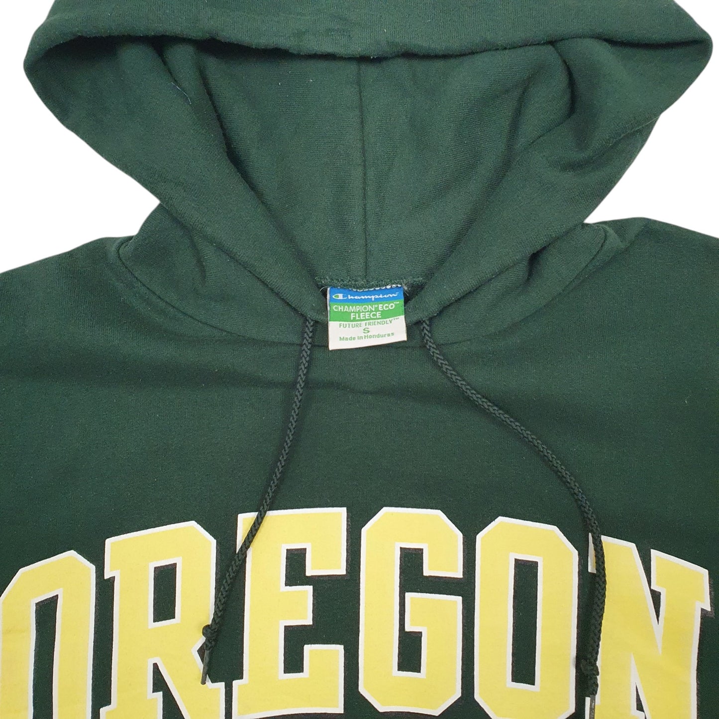 Mens Green Champion Oregon Hoodie Jumper