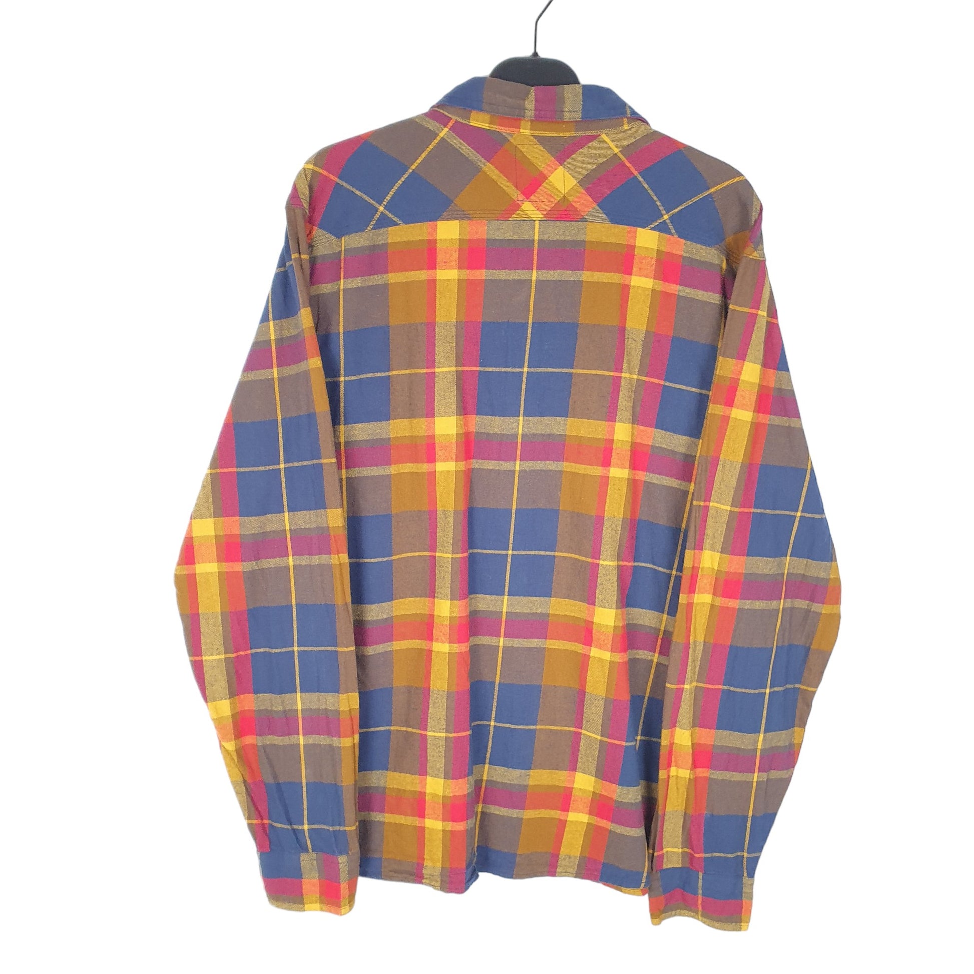 Mens Navy Levis Flannel Long Sleeve Shirt