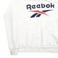 Womens White Reebok Spellout Hoodie Jumper