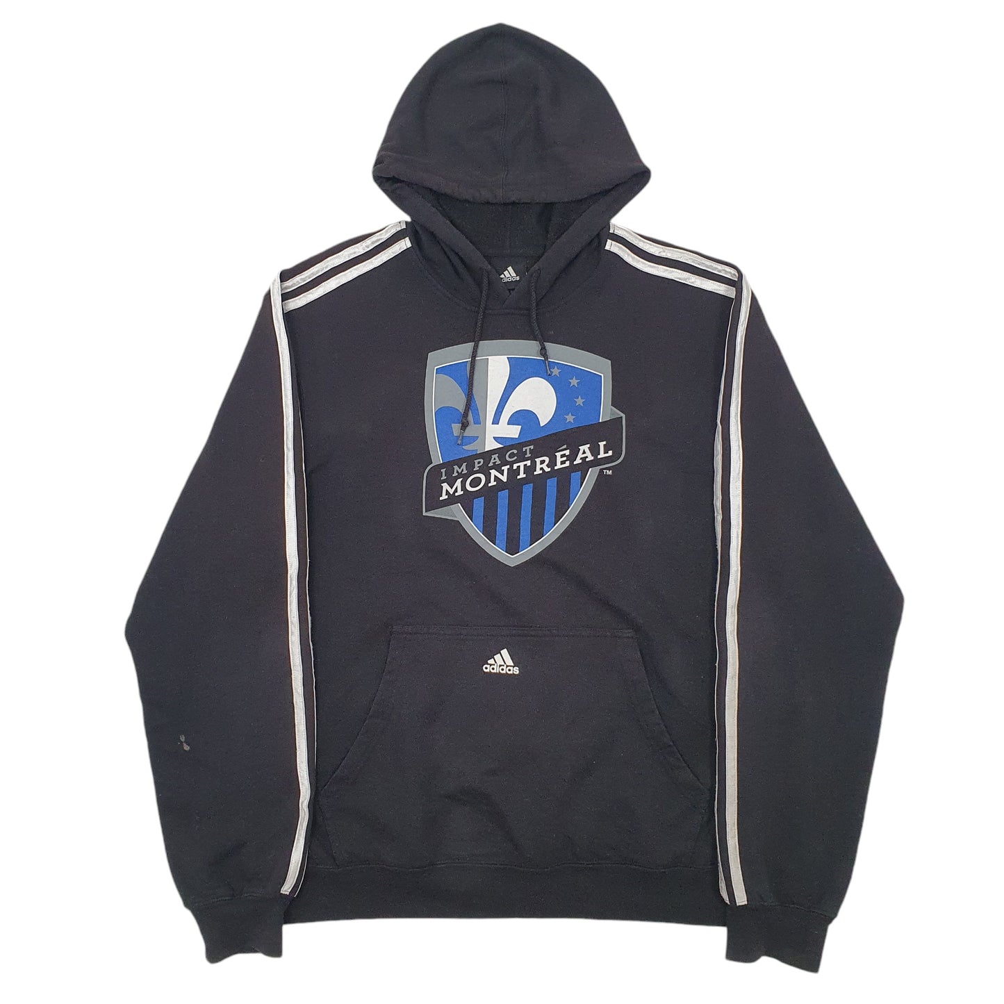 Mens Black Adidas Impact Montreal Hoodie Jumper