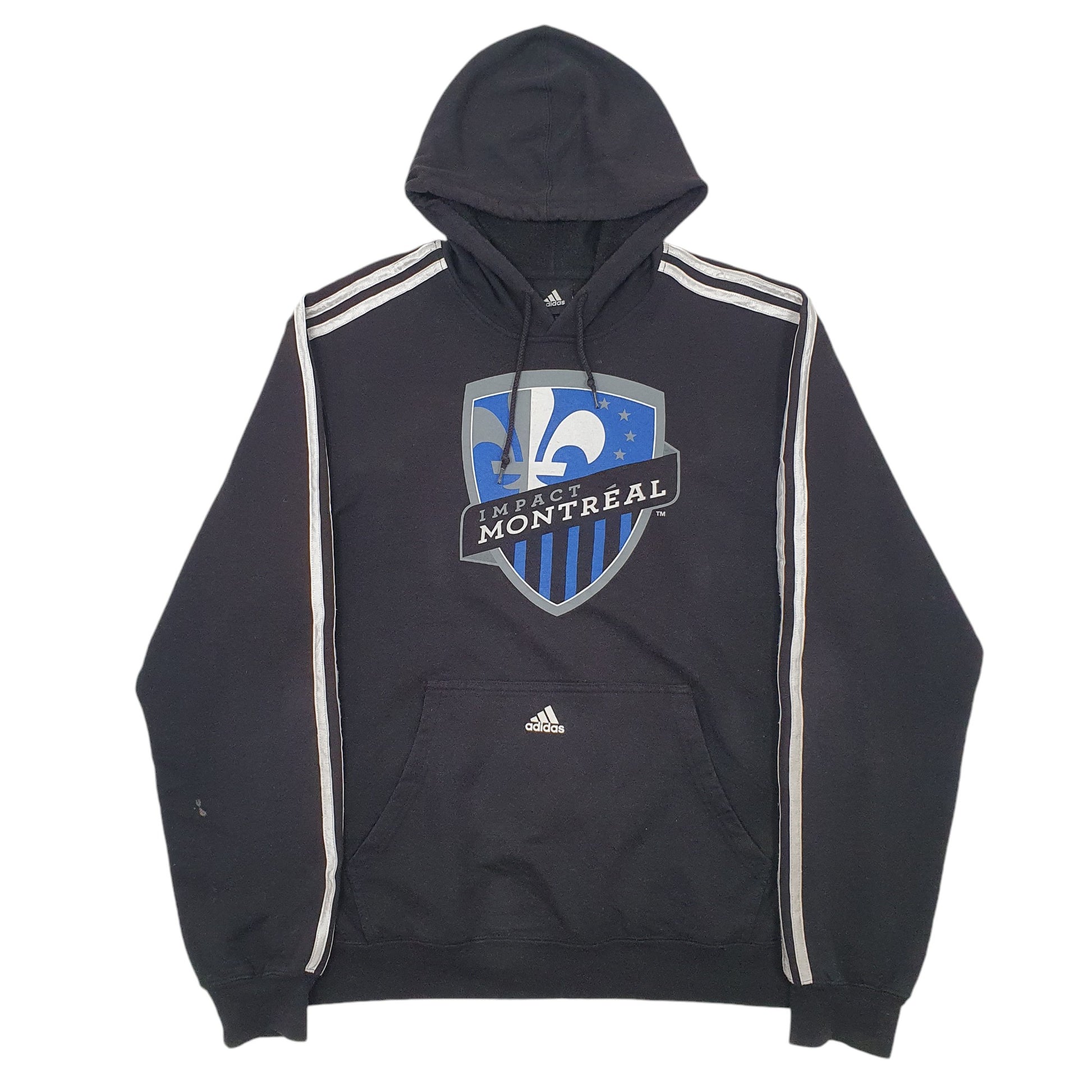 Mens Black Adidas Impact Montreal Hoodie Jumper