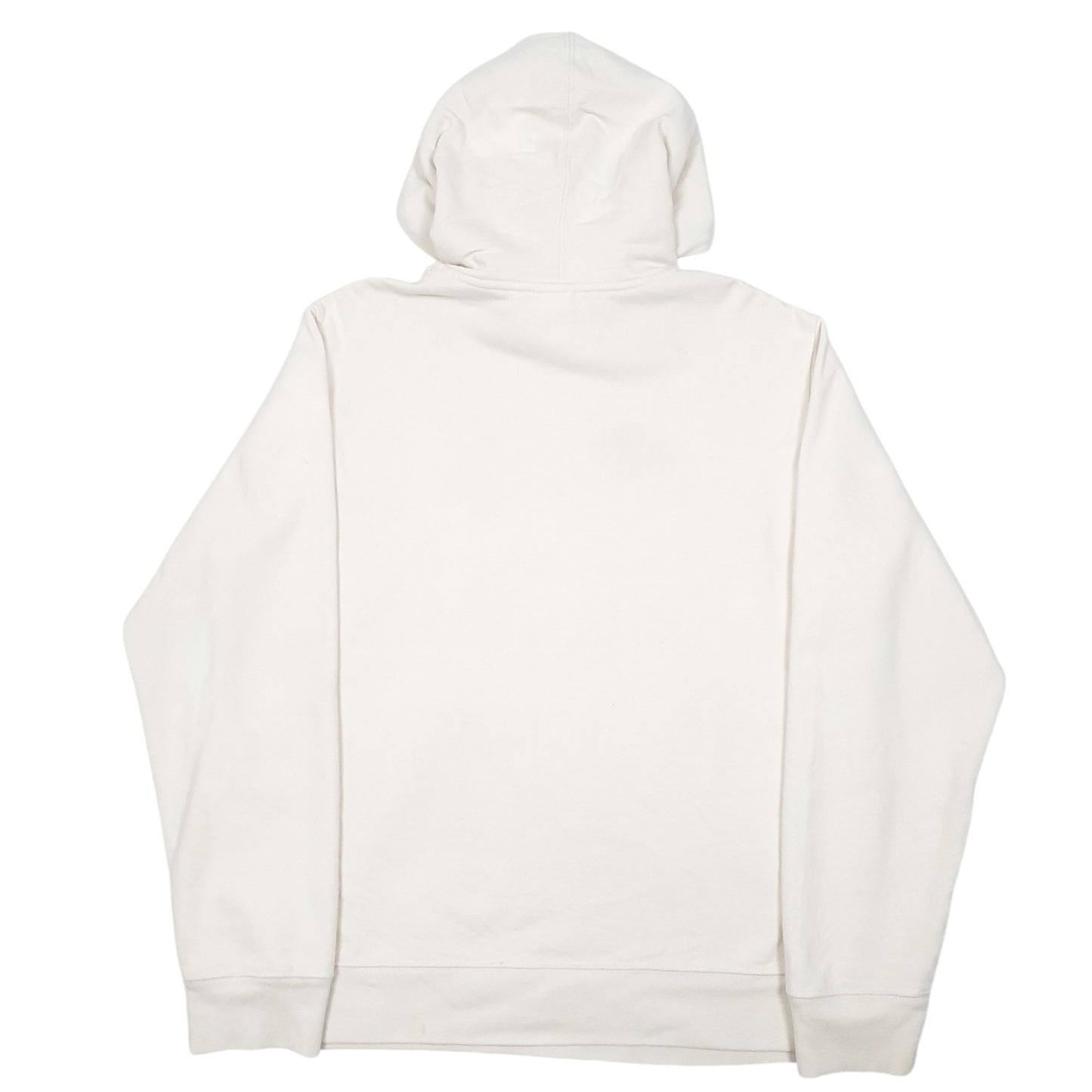 Mens Cream The North Face Spellout Hoodie Jumper