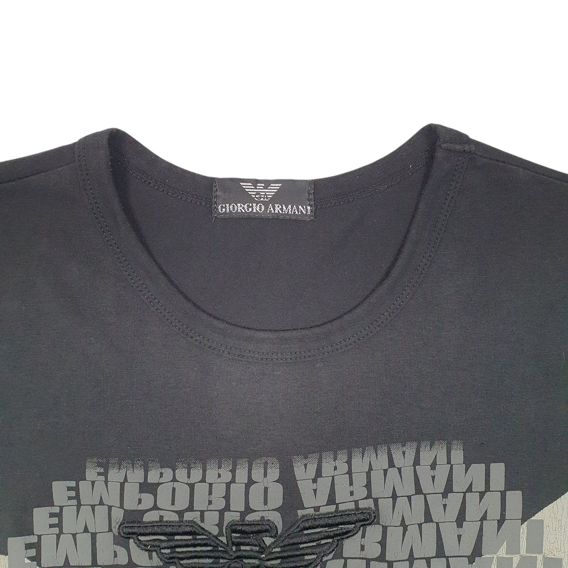 Mens Black Armani Giorgio Emporio Short Sleeve T Shirt
