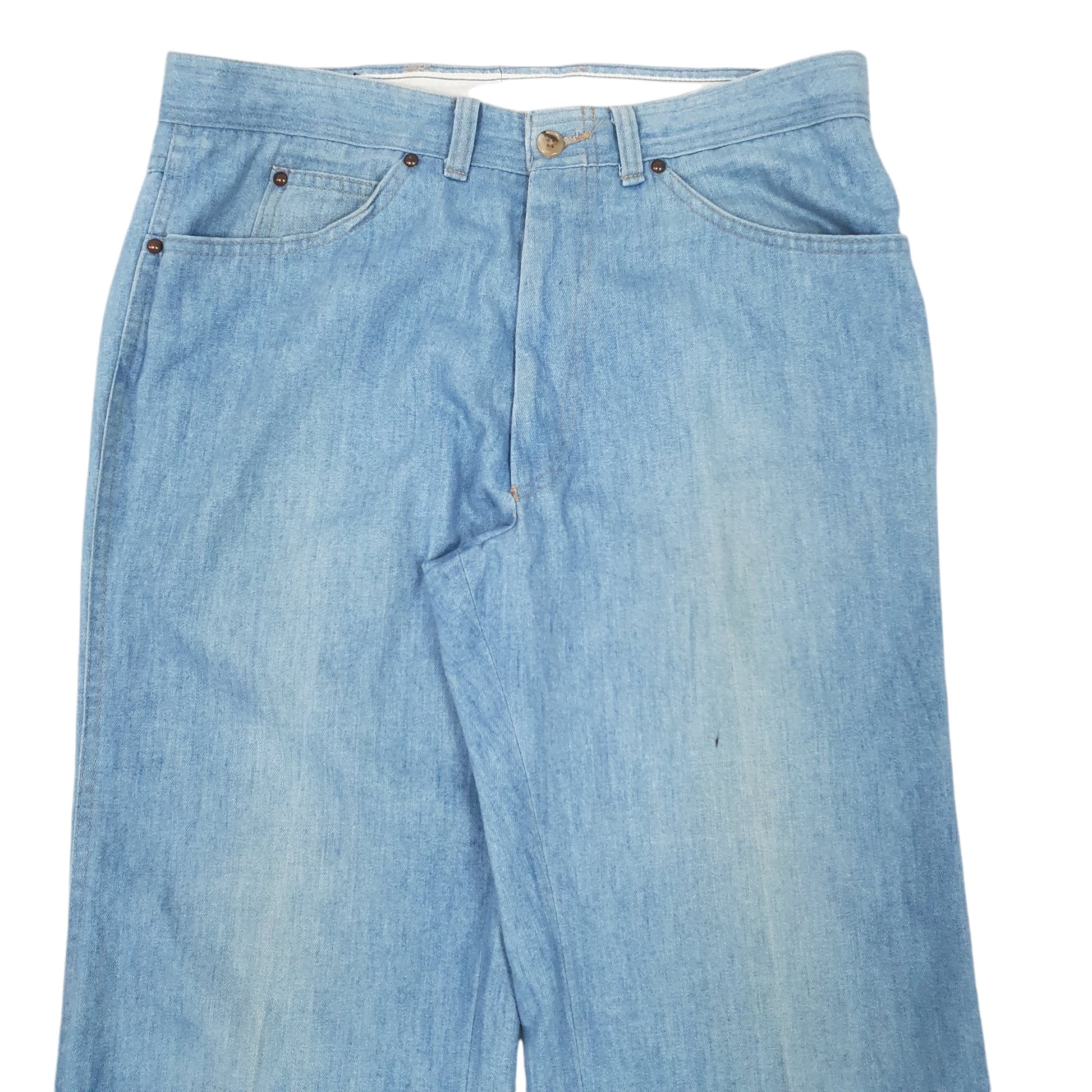 Mens Blue Levis Vintage 1970s Chino Trousers