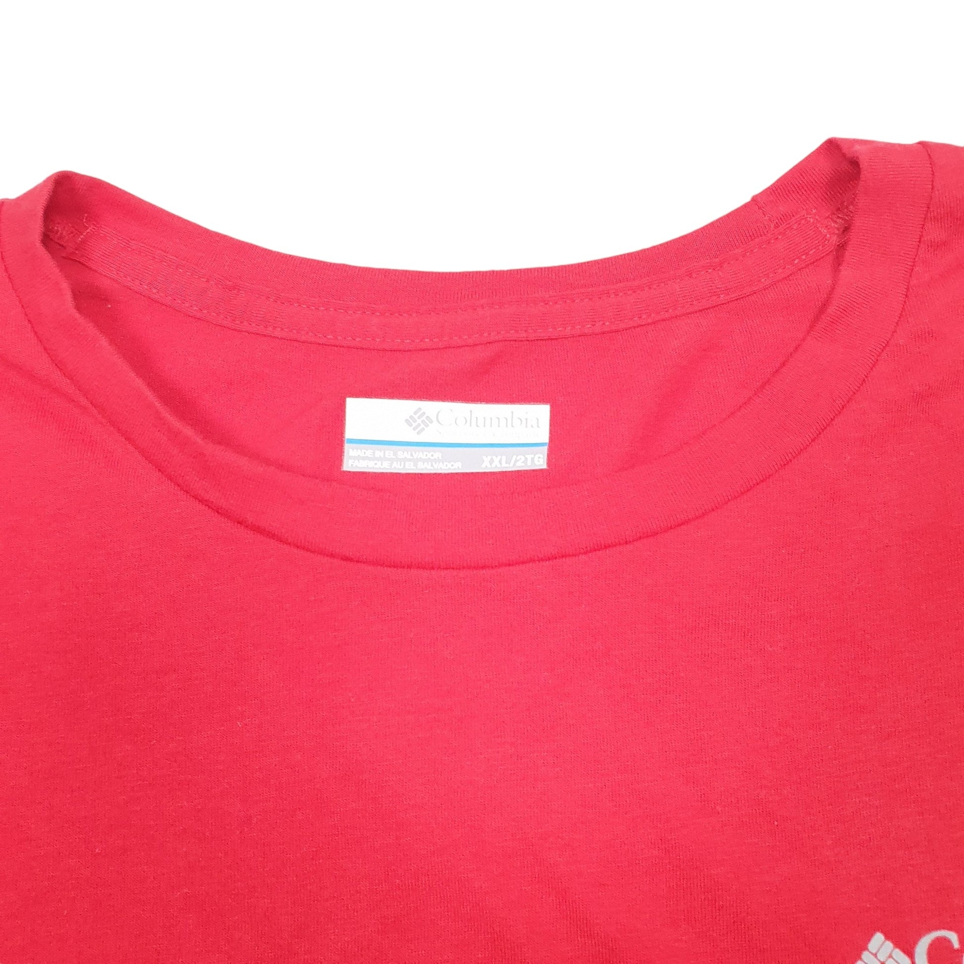 Mens Red Columbia Sportswear Omni Wick Short Sleeve T Shirt