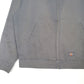 Mens Grey Dickies Workwear Bomber Eisenhower Windbreaker Full Zip Coat