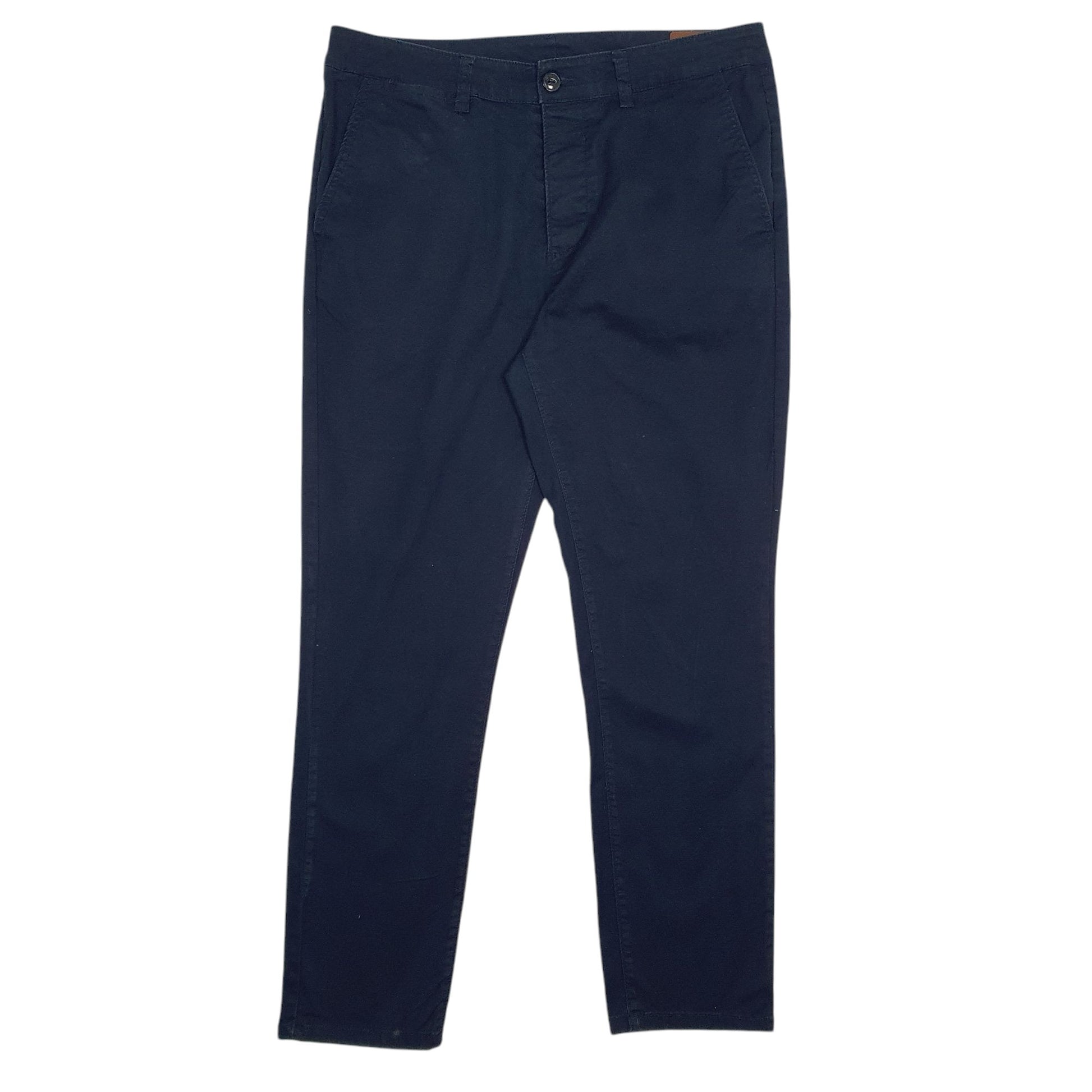 Mens Navy Asos  Chino Trousers