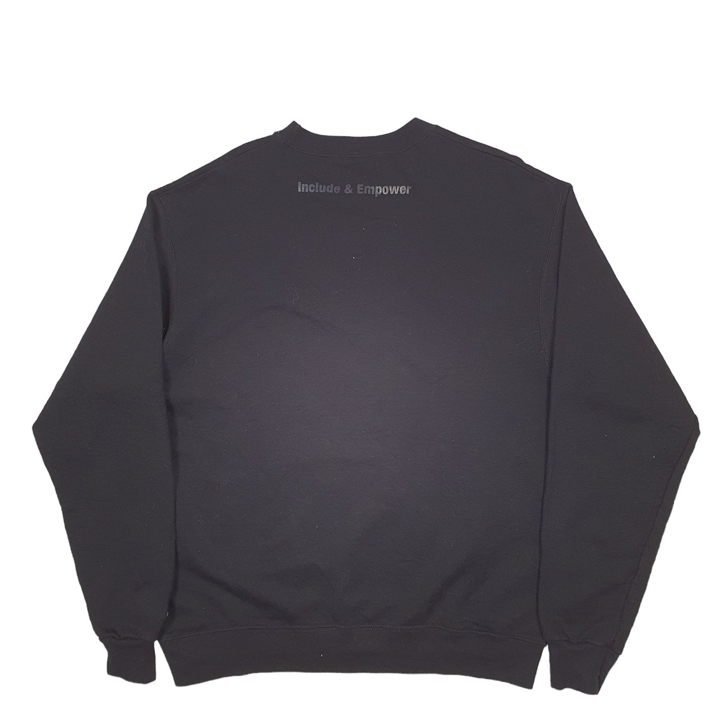 Mens Black Champion Stop Racism Crewneck Jumper
