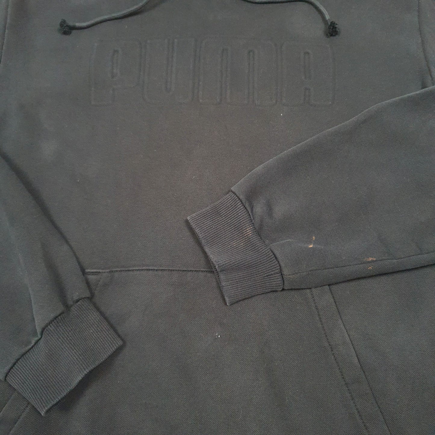 Mens Black Puma Puma Hoodie Jumper