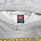 Mens Grey Nike Vintage Team 2000s Michigan Basketball Hoodie Jumper