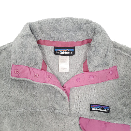 Womens Grey Patagonia 25442 Re Tool Snap Over Quarter Zip Jumper