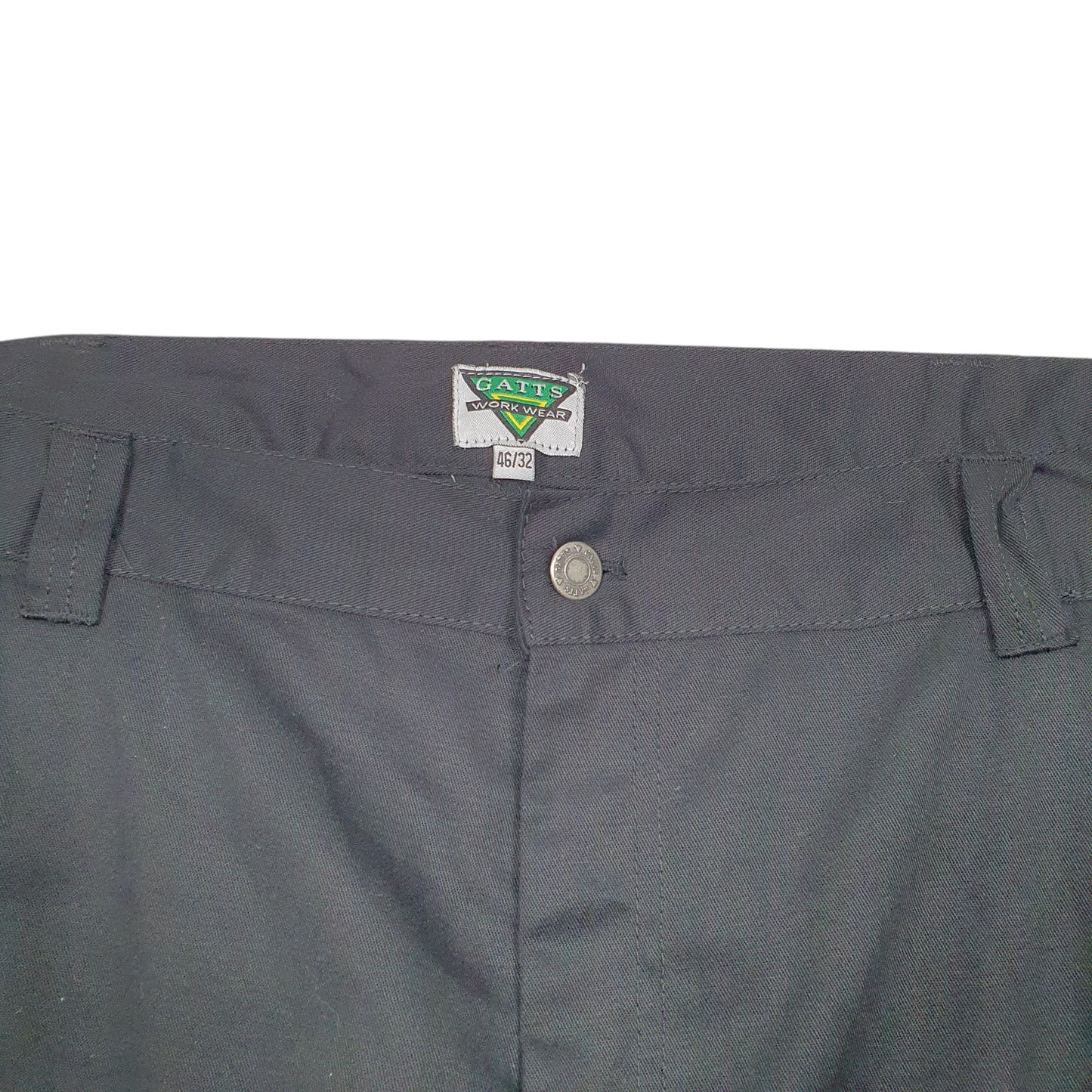 Mens Black Gatts Workwear Combat Utility Cargo Trousers