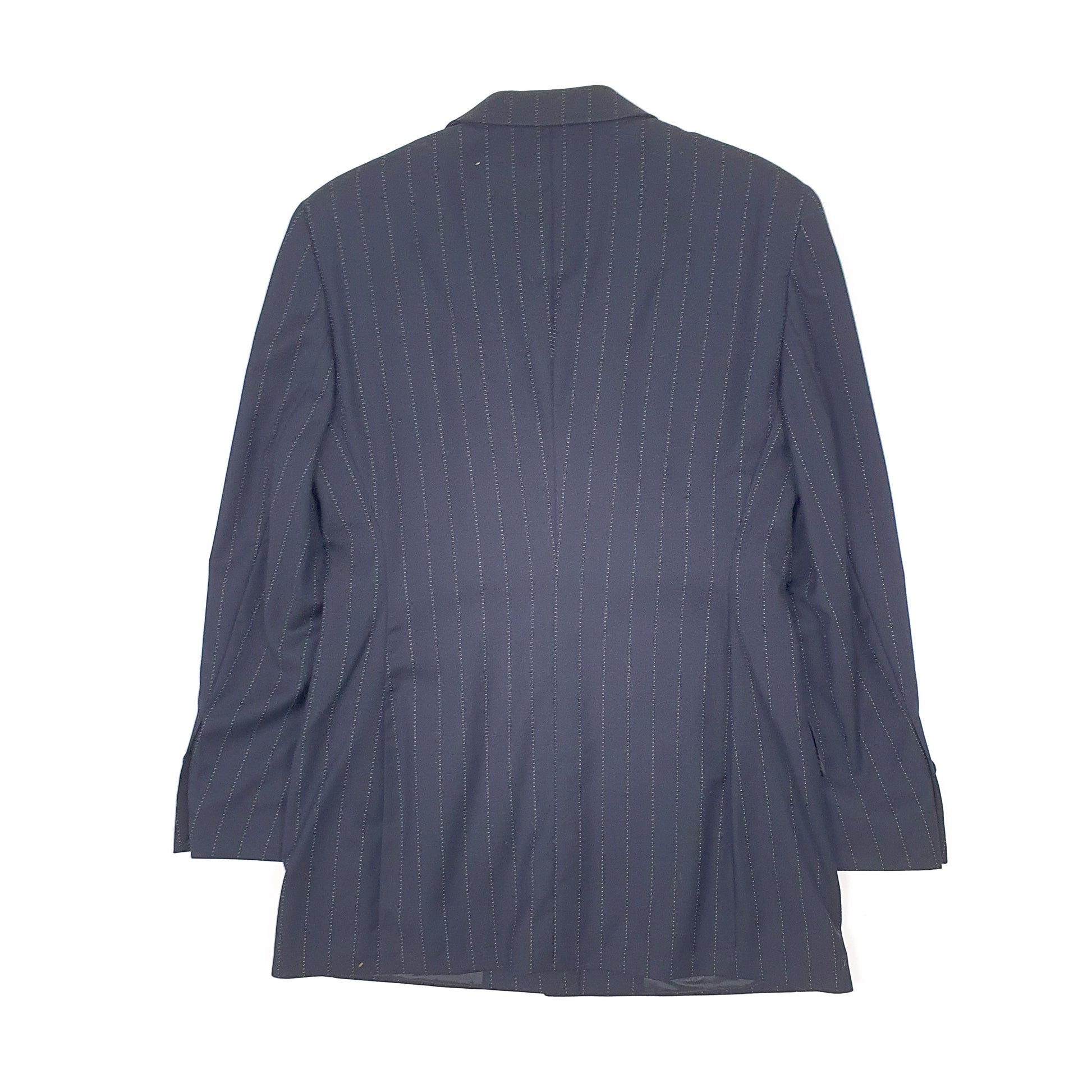 Womens Navy Escada Pinstripe Suit  Coat