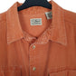 Mens Orange L.L.Bean Overshirt Long Sleeve Shirt