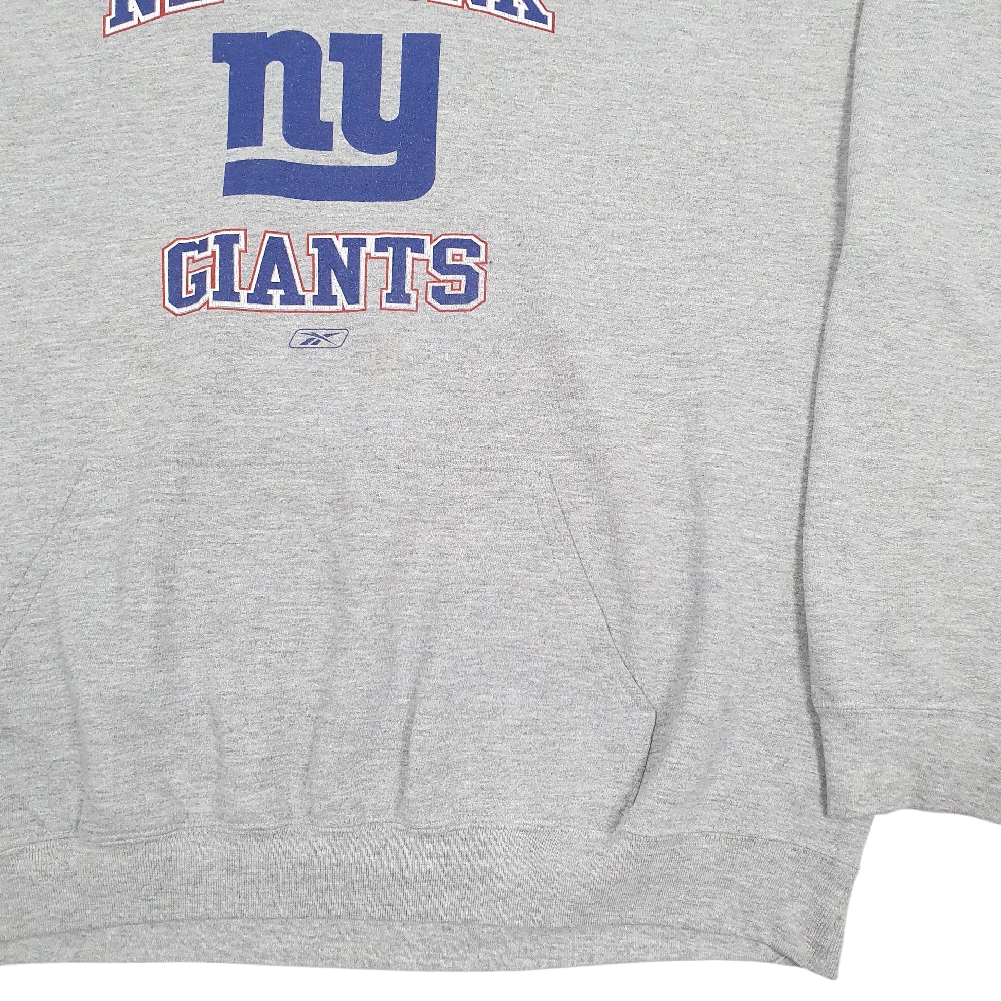 Mens Grey NFL New York Giants Hoodie Jumper
