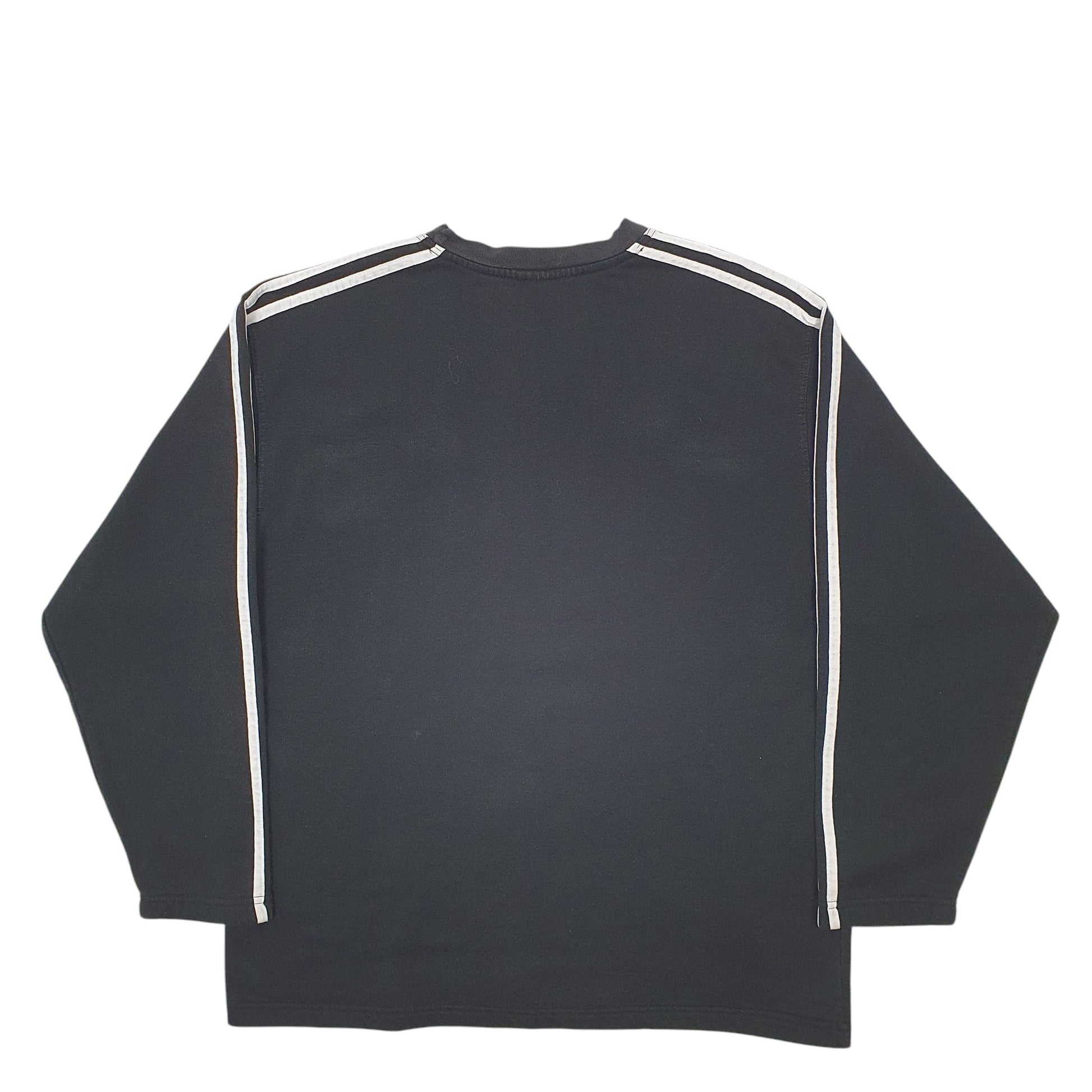 Mens Black Adidas Vintage 90's Crewneck Jumper