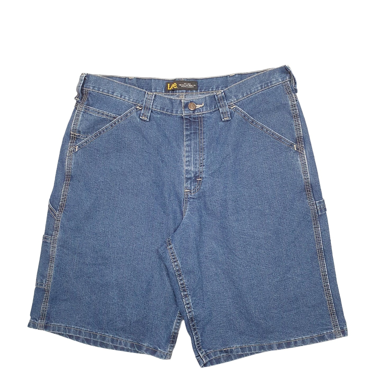 Mens Blue Lee  Carpenter Shorts