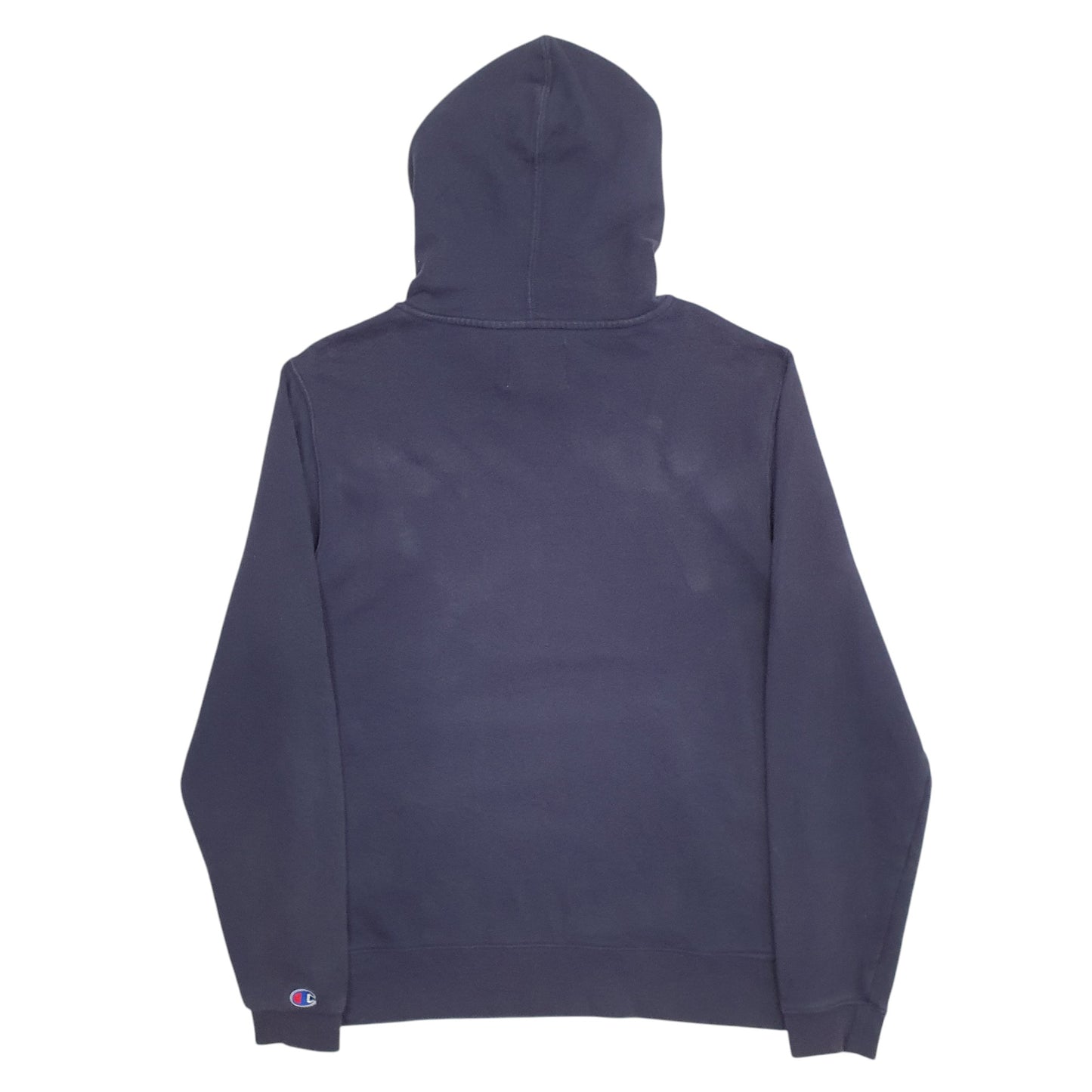 Mens Navy Champion Spellout Hoodie Jumper