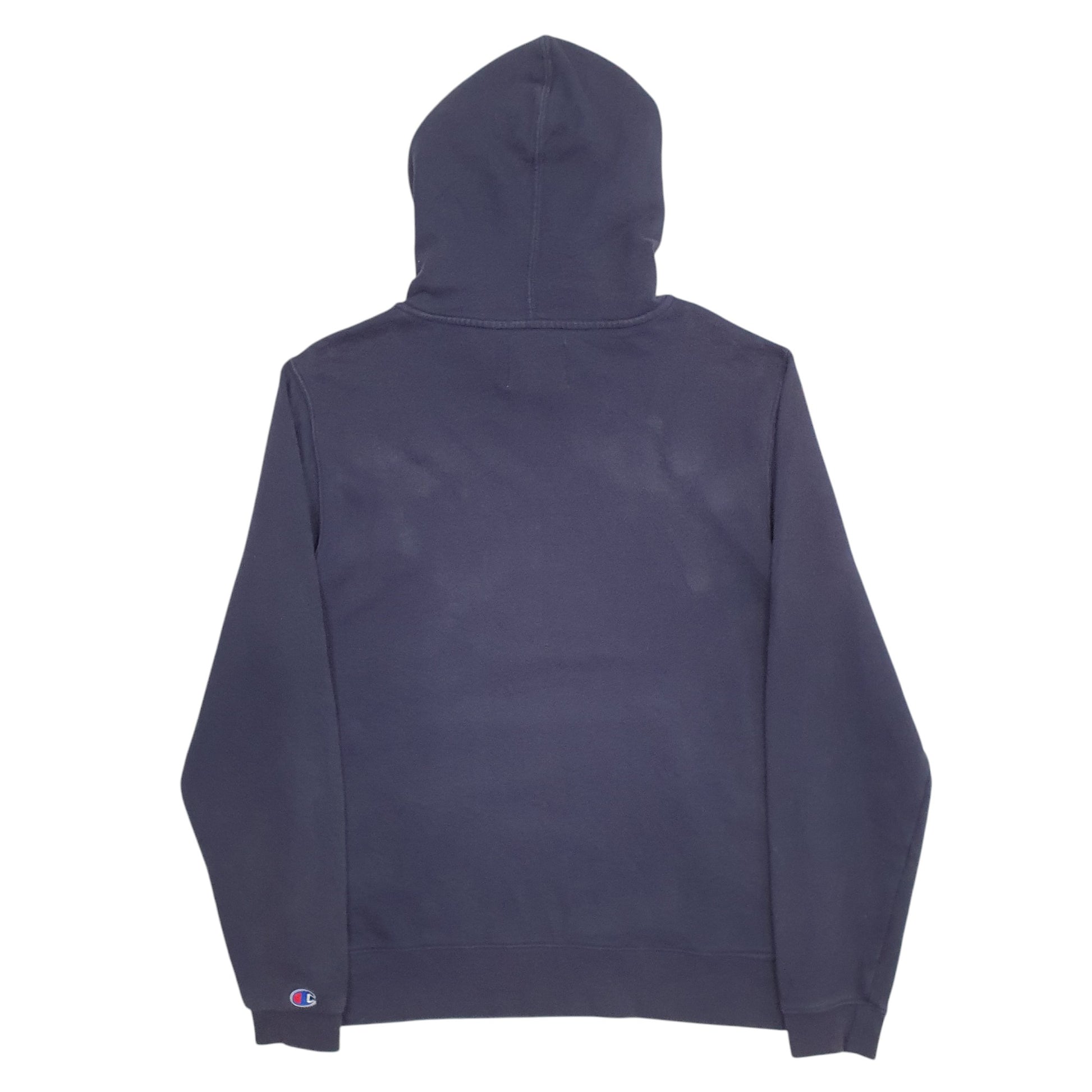 Mens Navy Champion Spellout Hoodie Jumper