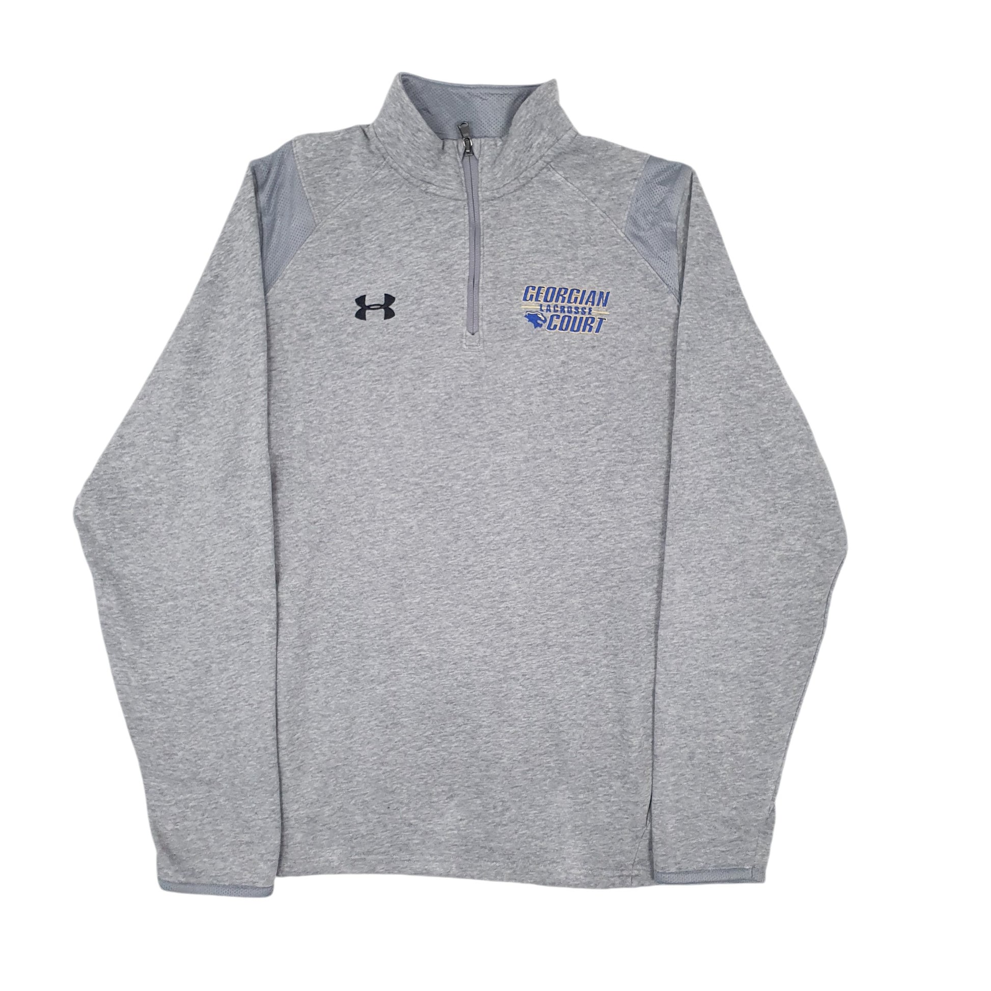 Mens Grey Under Armour  Quarter Zip Jumper
