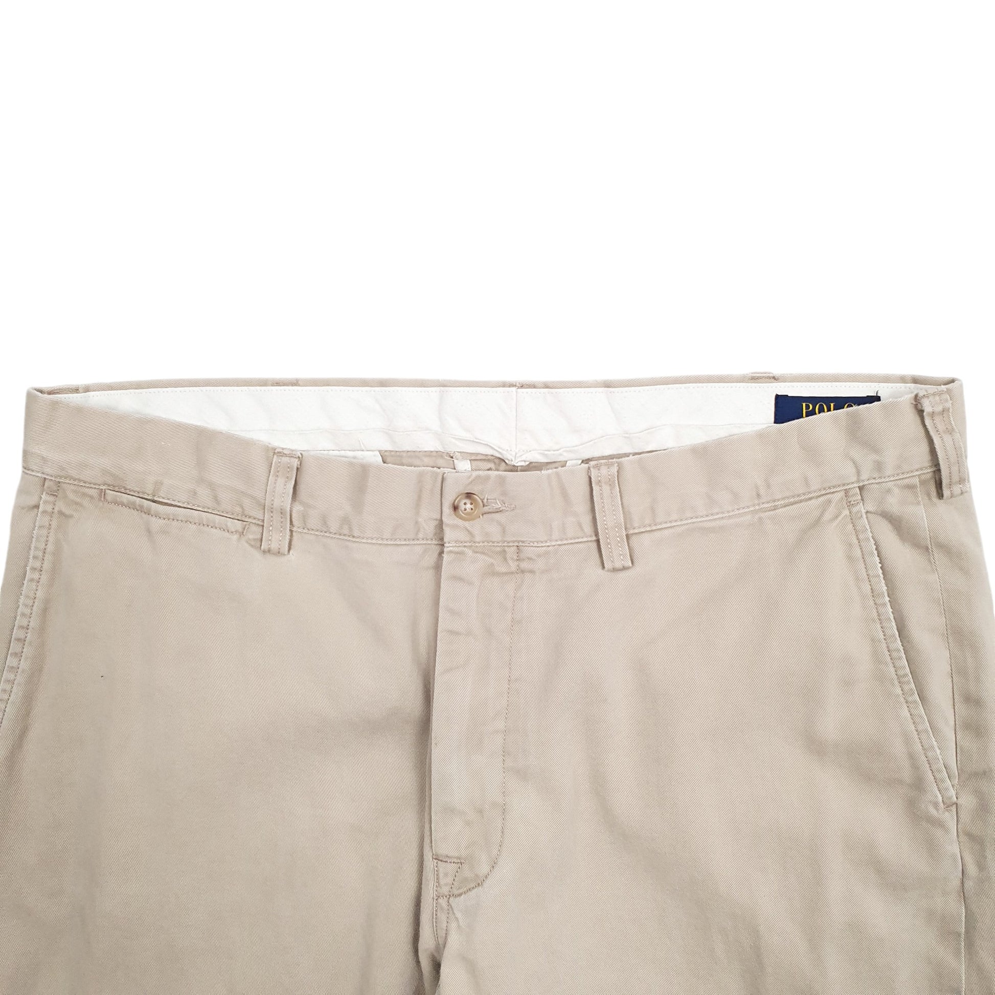 Mens Beige Polo Ralph Lauren Classic Fit Chino Trousers