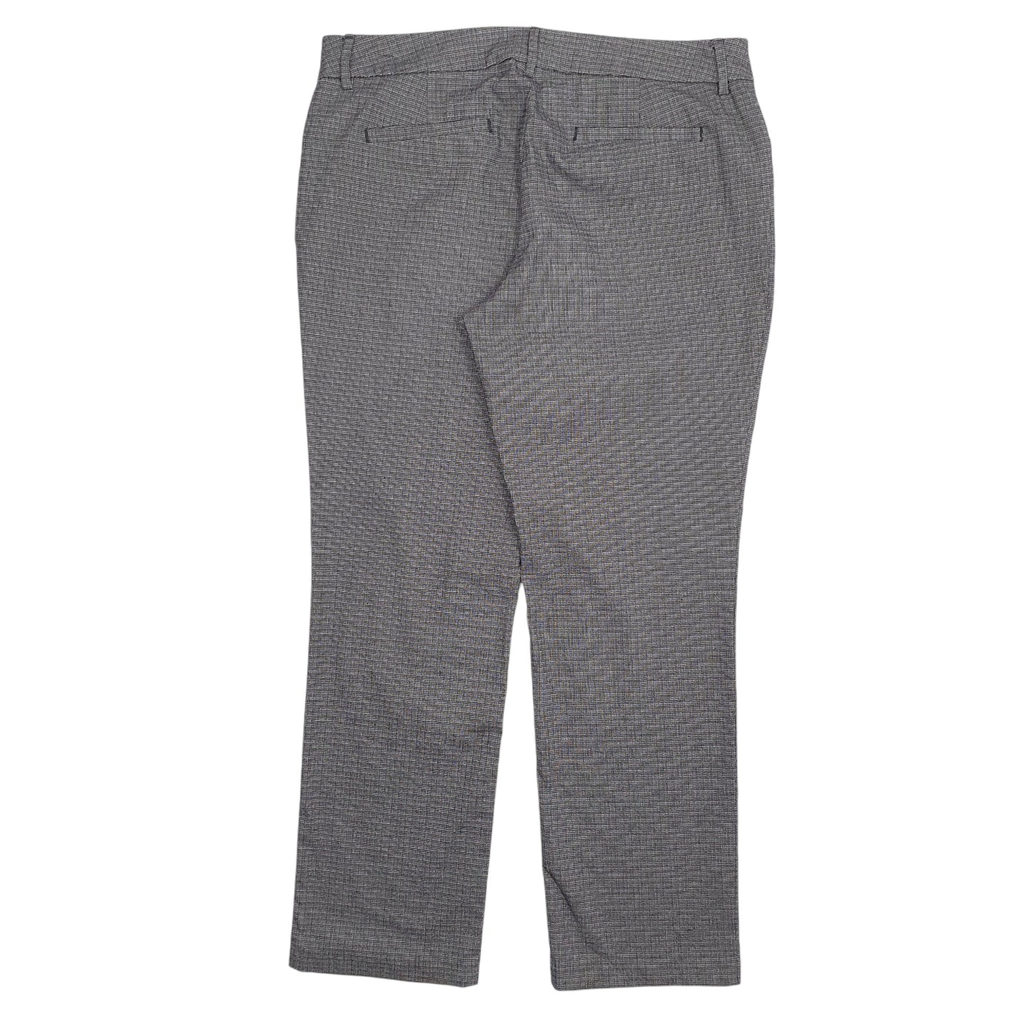 Womens Grey Lee Mid Rise Stretch Fit Chino Trousers