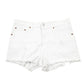 Womens White Levis 501 Jorts Hot Pants Disressed Denim Shorts