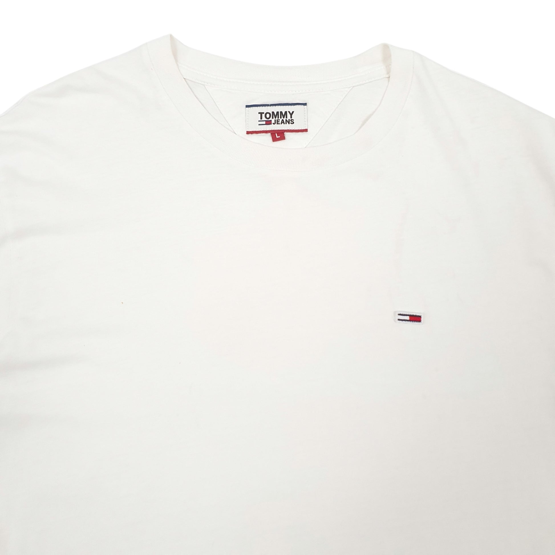 Mens White Tommy Hilfiger  Short Sleeve T Shirt