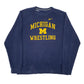 Mens Navy Nike Michigan Wrestling Crewneck Jumper