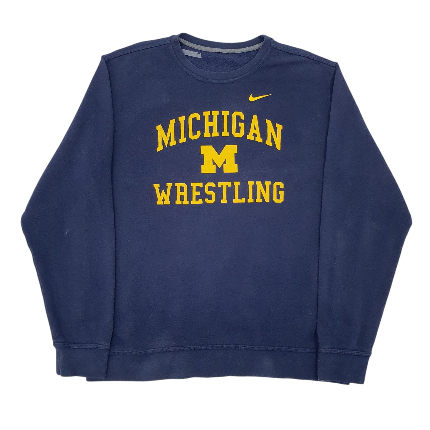 Mens Navy Nike Michigan Wrestling Crewneck Jumper
