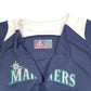 Mens Navy Majestic MLB Baseball Jersey Seattle Mariners Short Sleeve T Shirt