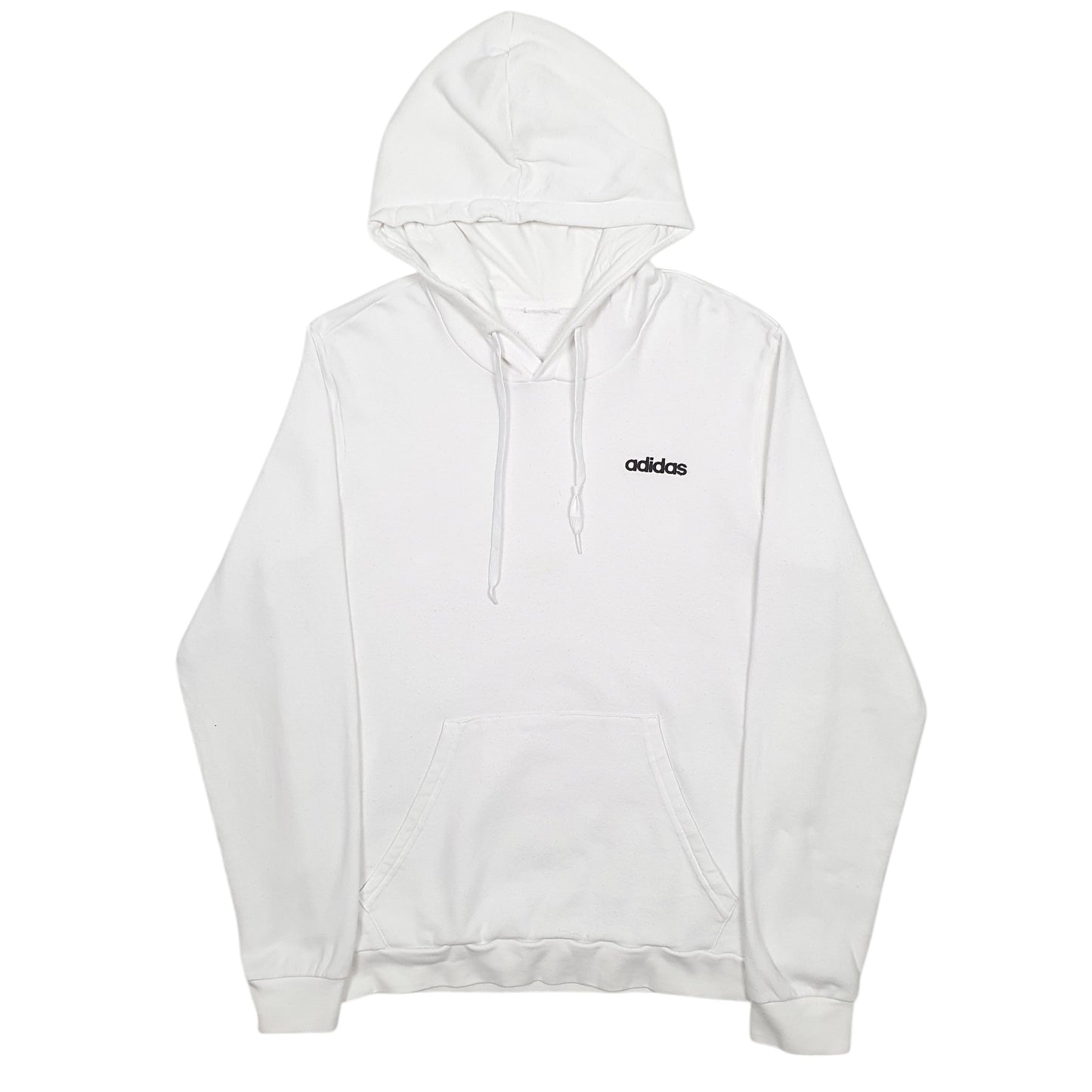 Mens White Adidas  Hoodie Jumper