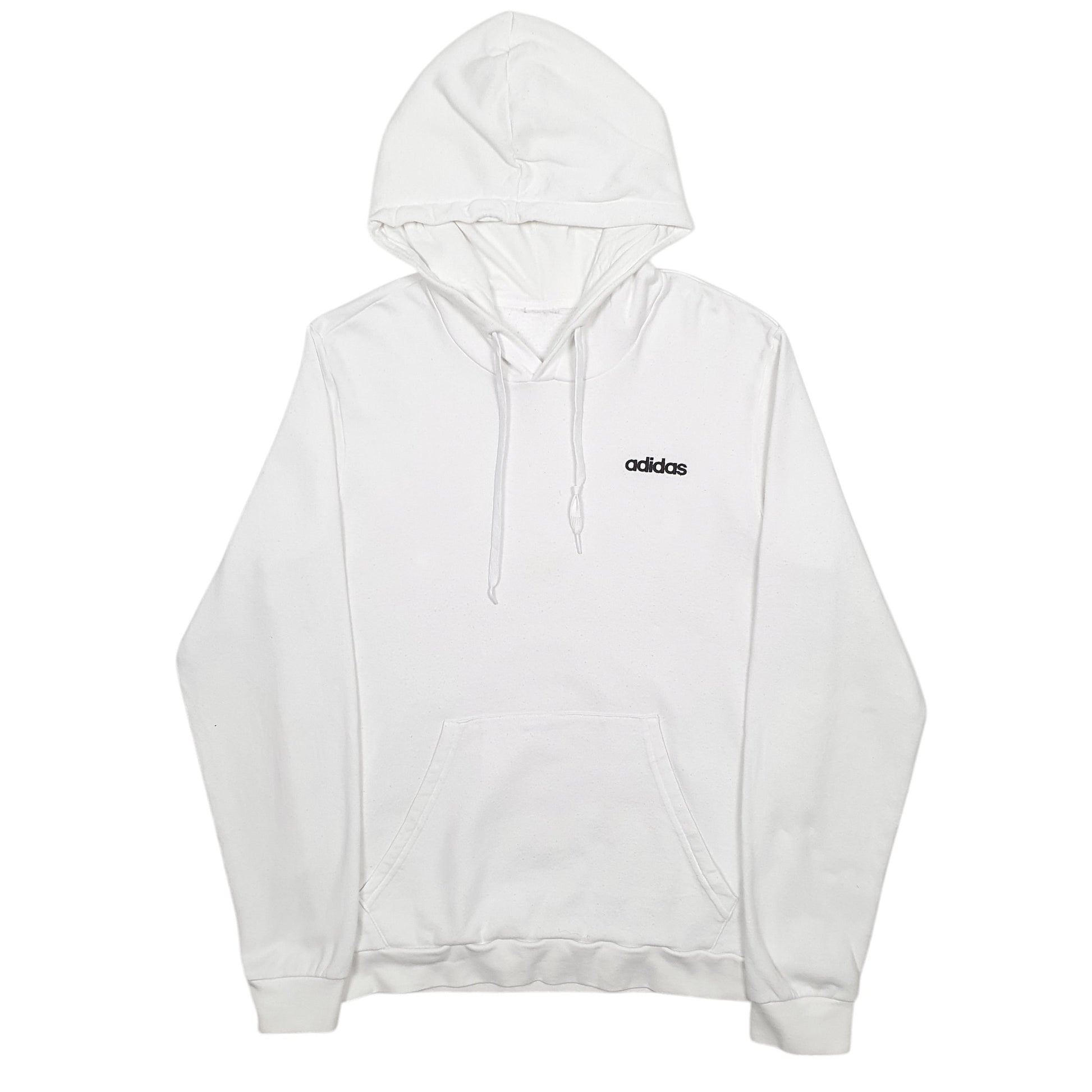 Mens White Adidas  Hoodie Jumper