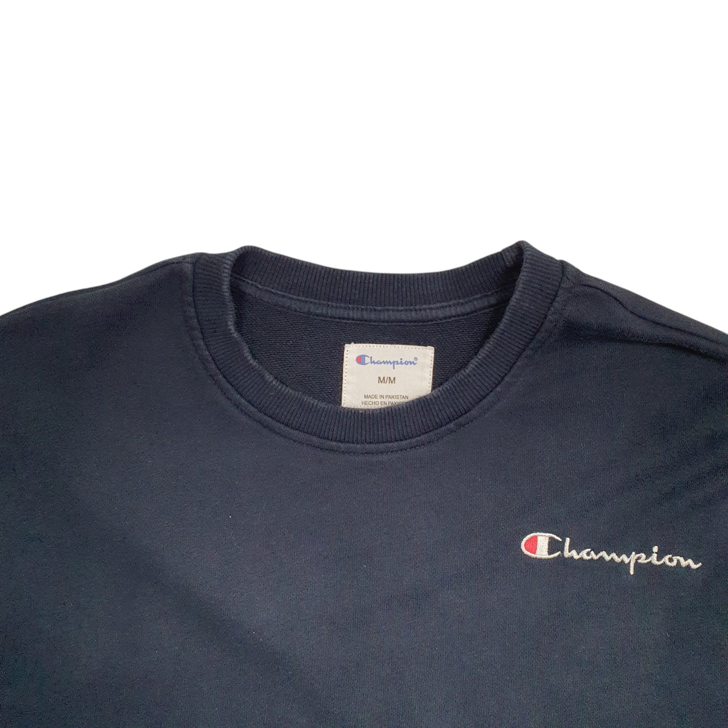 Mens Blue Champion  Crewneck Jumper