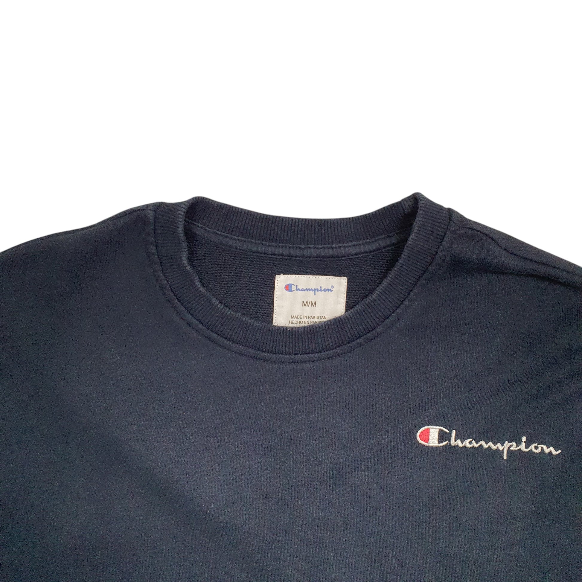 Mens Blue Champion  Crewneck Jumper
