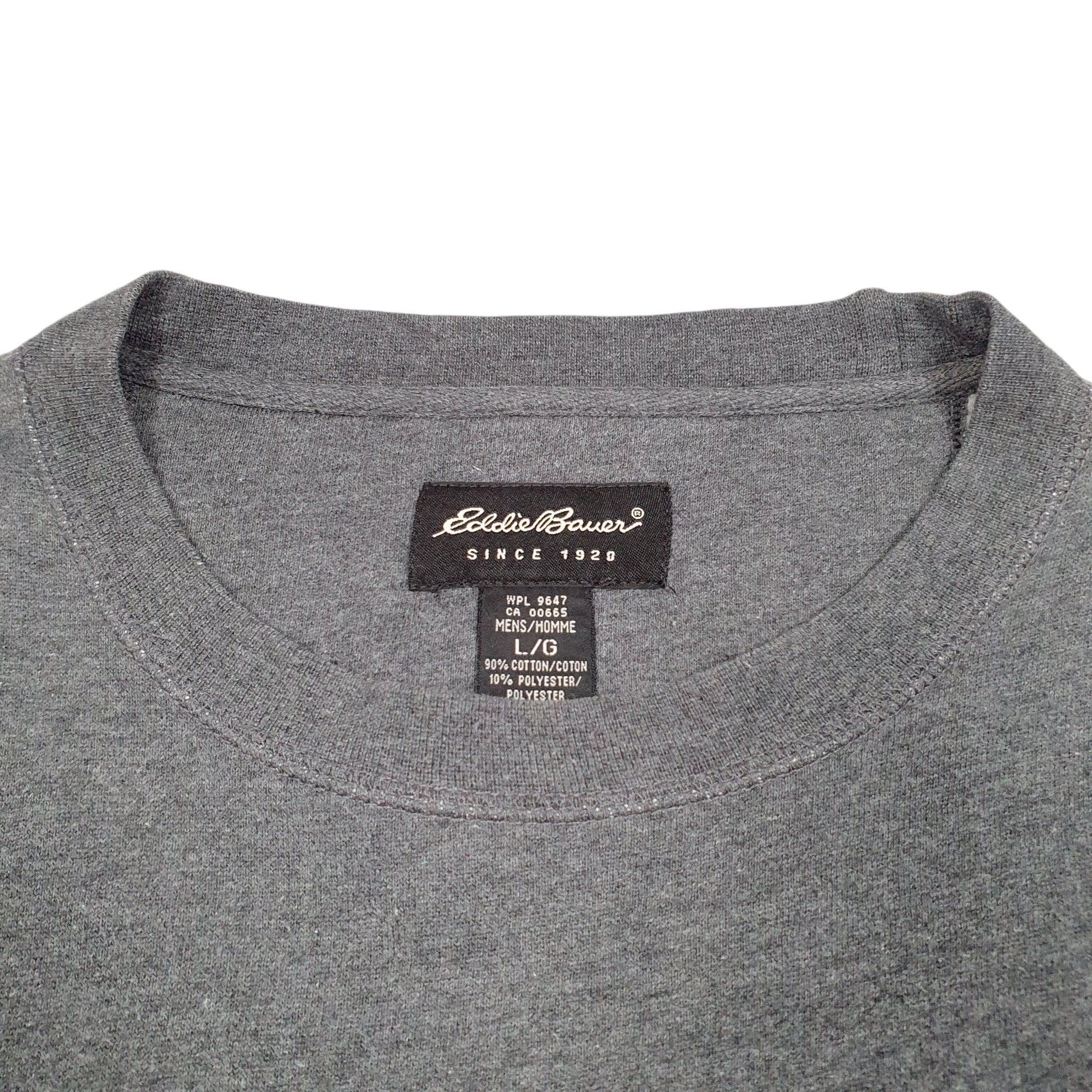 Mens Grey Eddie Bauer  Crewneck Jumper