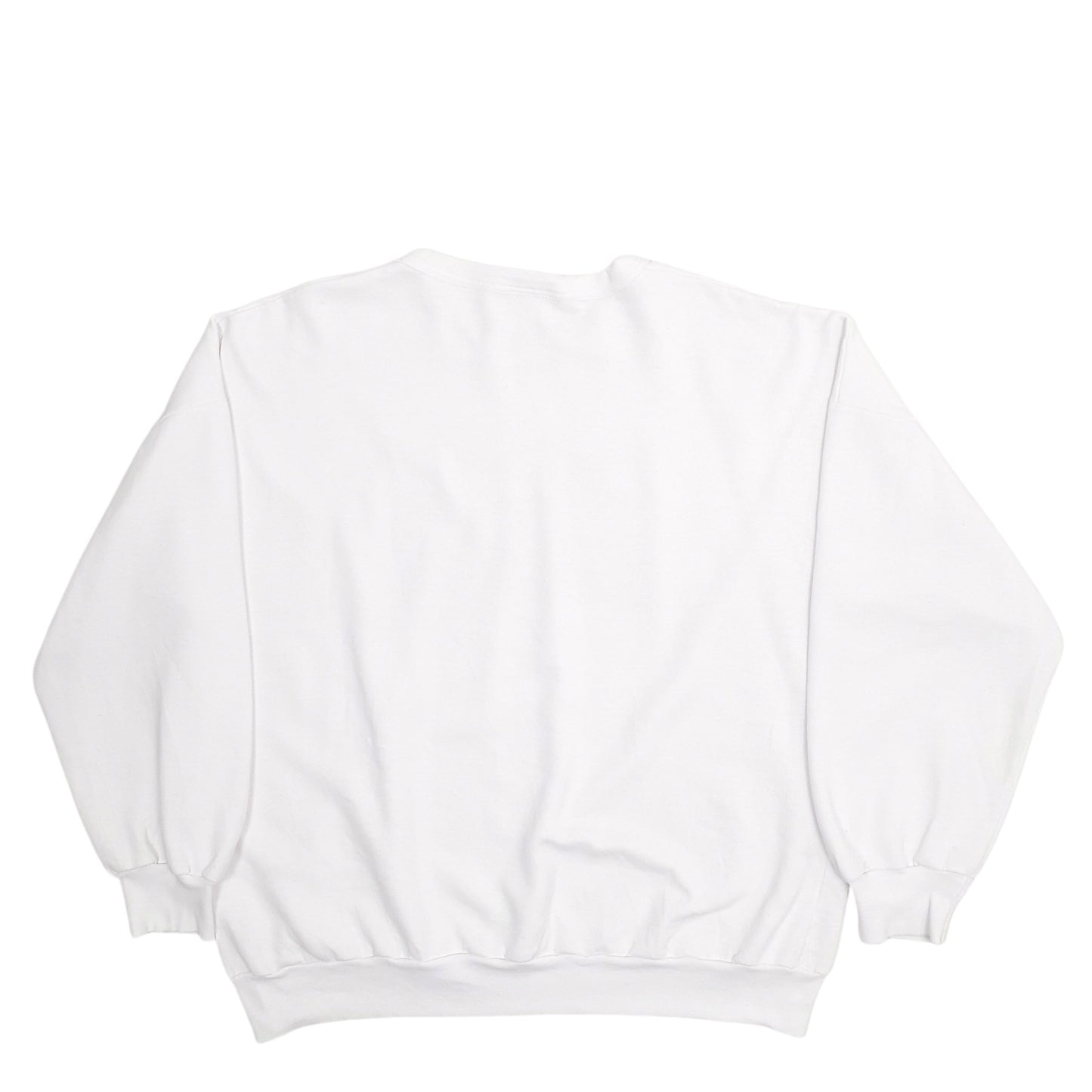 Mens White Oceanic Confederation Bridge Spellout Vintage 1990s Crewneck Jumper