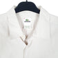 Mens Cream Lacoste  Long Sleeve Shirt