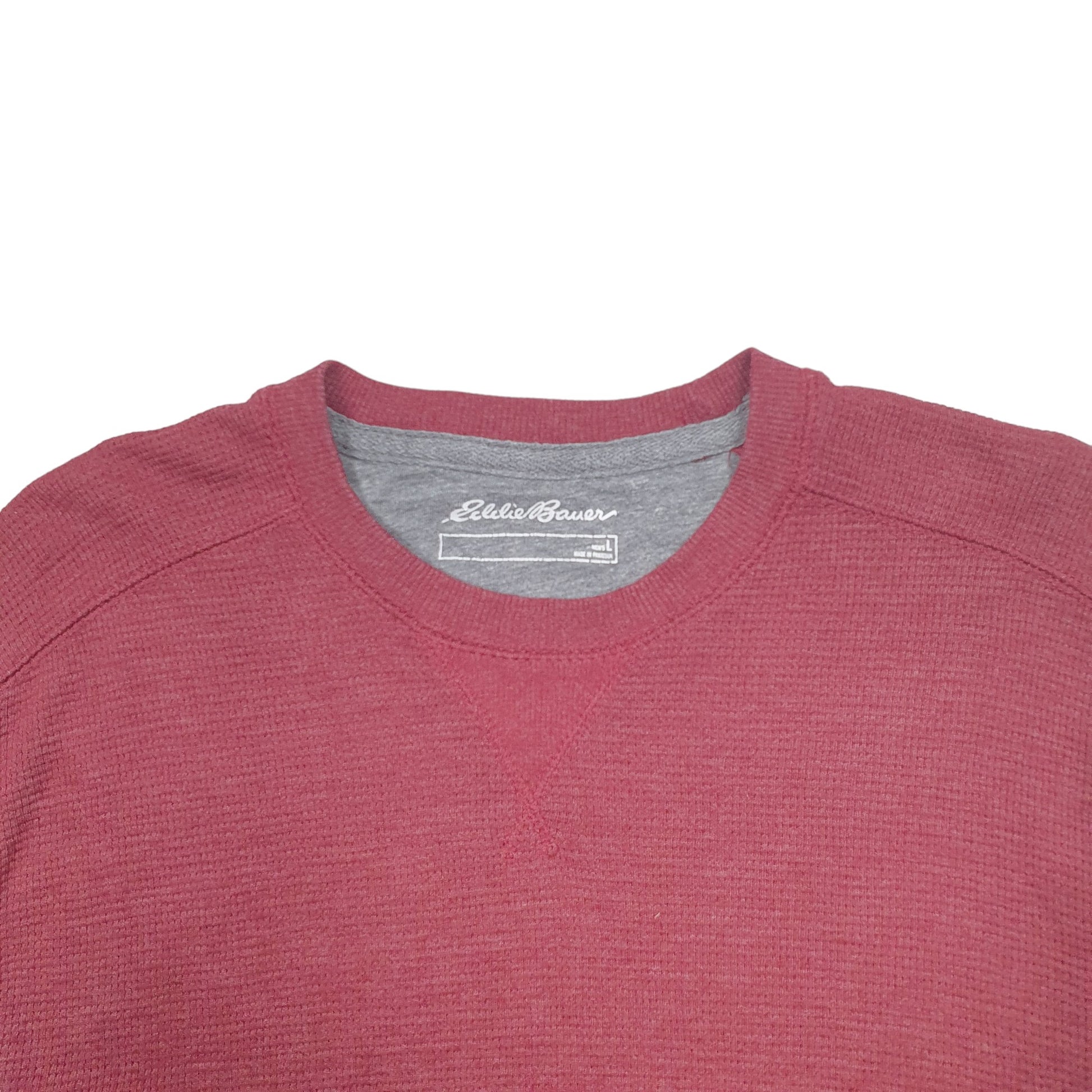 Mens Burgundy Eddie Bauer  Crewneck Jumper