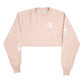 Womens Pink Champion Cropped Crop Top Reverse Weave. Crewneck Jumper