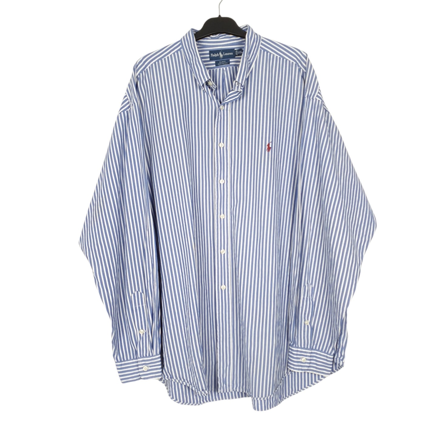 Mens Blue Ralph Lauren Oxford Long Sleeve Shirt