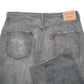 Mens Grey Levis Straight 569 JeansW36 L30