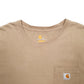 Mens Brown Carhartt  Short Sleeve T Shirt